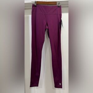 Coolibar Asana 🆕🆕 High-Rise Maroon Yoga Leggings Size XS